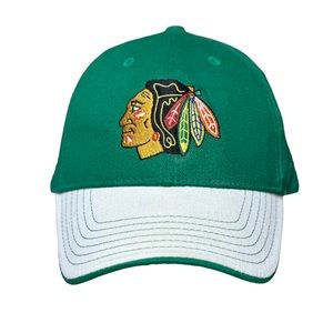 Chicago Blackhaws NHL Embroidered Logo Adjustable Cap Kick 10 w/ Signature OS